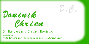 dominik chrien business card